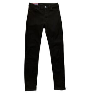 Acne Studios Bla Konst Jeans Womens Size 28 Black Peg Skinny Denim